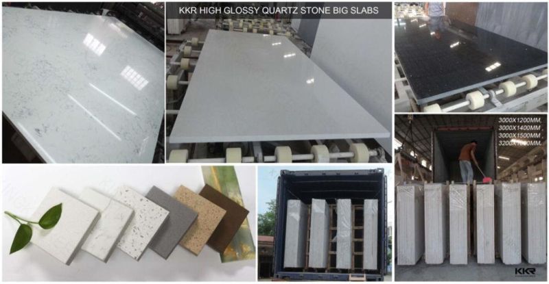Kingkonree High Density Artificial Silestone Quartz Marble for Kitchen Set