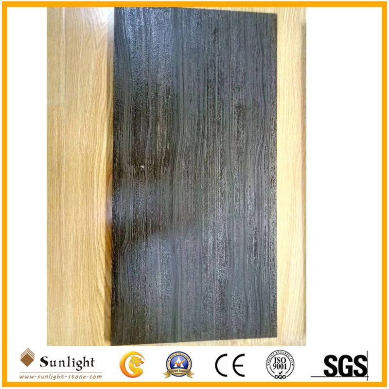 Price Grain Color Texture Stone Slab Imperial Black Wooden Marble, Black Wooden Marble in Slabs