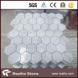 Hexagon Art Stone Mosaic Tile for Carrara Marble