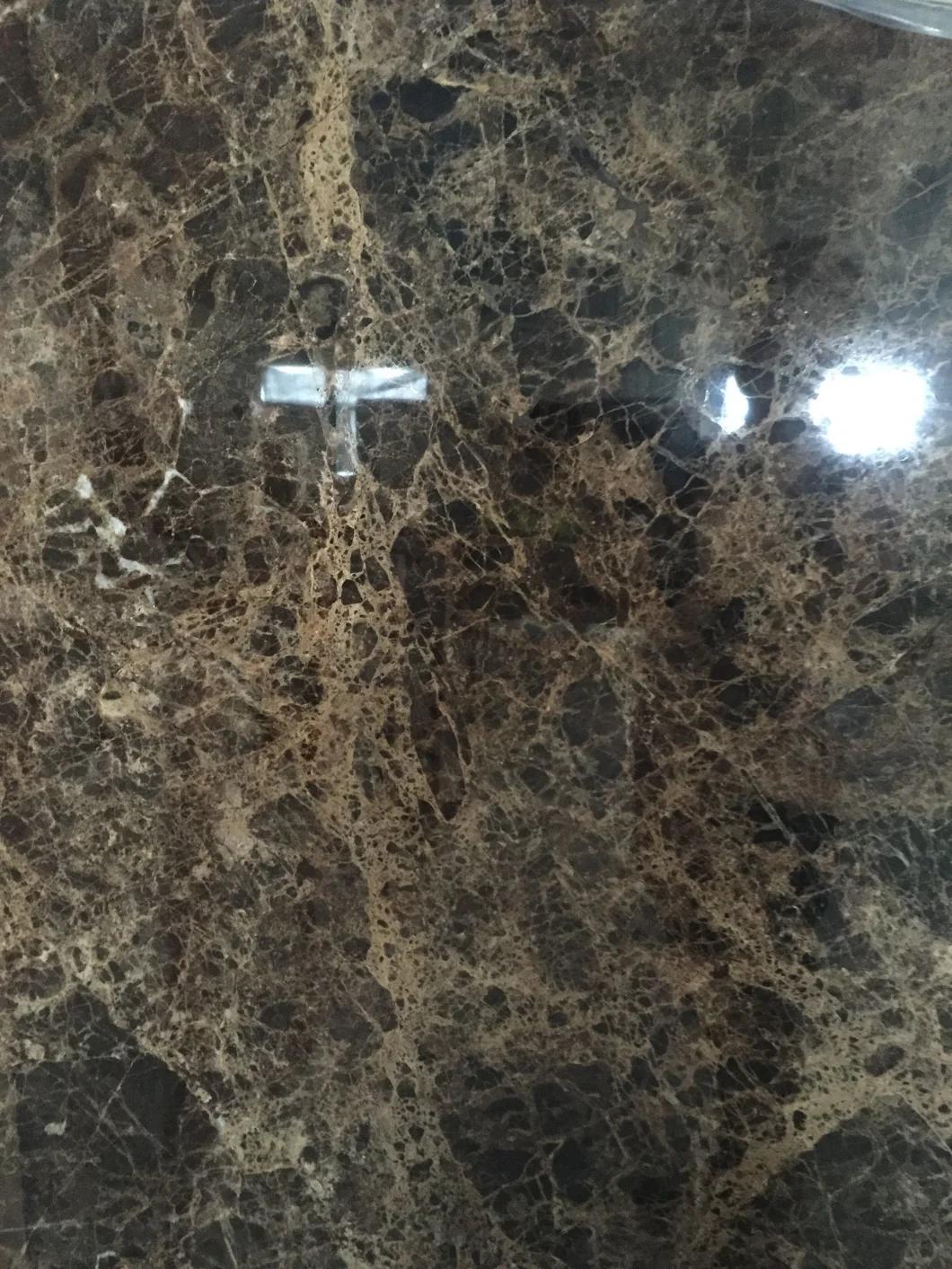 Tan Brown Marble Tiles for Stairs Steps and Riser with Antislip Groove
