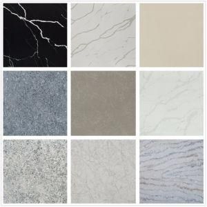 Marble Veins Quartz/Pure Color Quartz Polished Slabs Profession