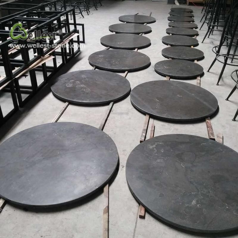 L828 Blue Limestone Countertops Cafe Table Tops Blue Stone