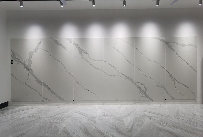 Grey/White/Black/Red/Brown/Green/Golden/Yellow/Polished Artificial Marble Wall Slate Cladding Costumized Slab Quartz for Wall Panel Sintered