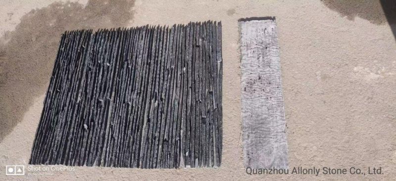 House Decorative Exterior Wall Covering Cladding Panels Grey Slate Quartitze Culture Stone