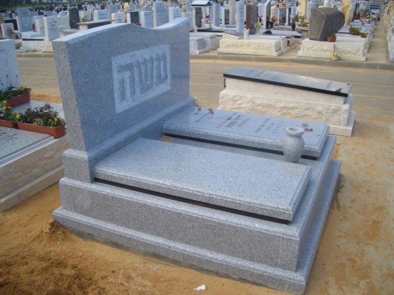 Chinese Grey Granite Cheap Price of Israel Memorial Tombstone