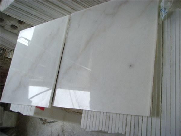 White Stone Tiles Guangxi White Marble for Bathroom
