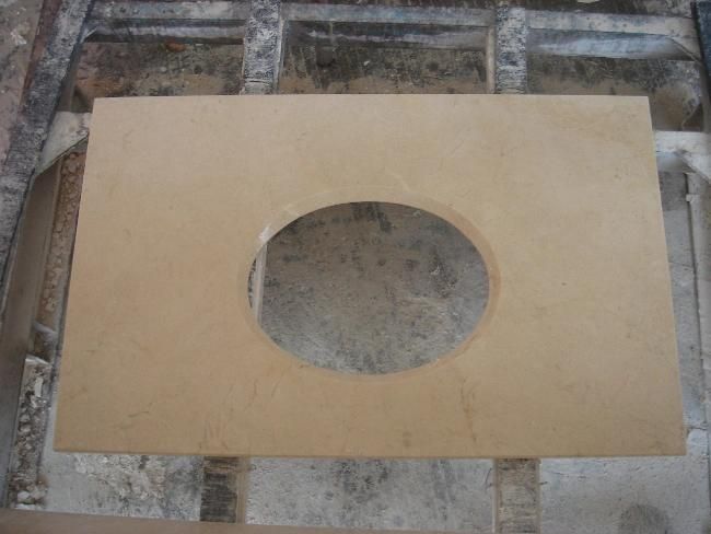 Pretty Polished White Marble Vanity Top for Bathroom