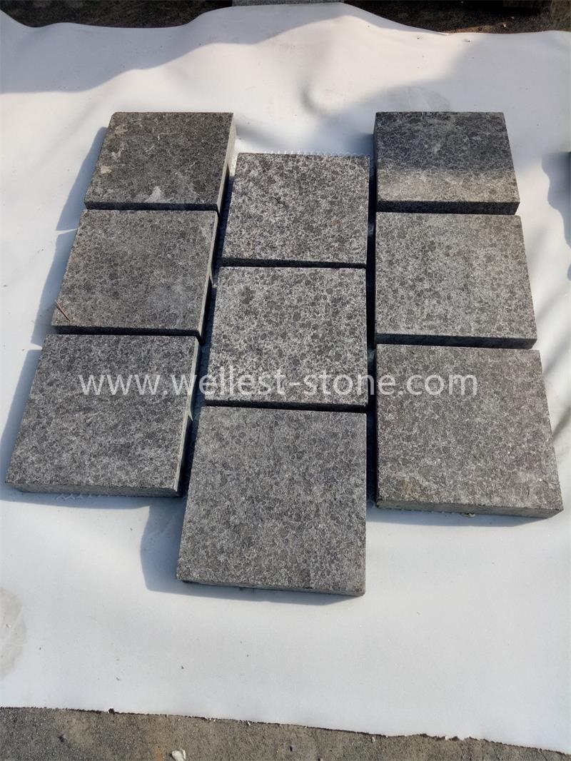 Natural Surface Meshed Black Basalt Paving Stone for Landscape Garden/Driveway