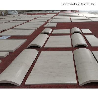 Building Material Natural White Moca Cream Limestone Wall Cladding