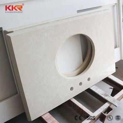 Artificial Marble Engineered Sparkle Quartz Stone Kitchen Countertop 0521