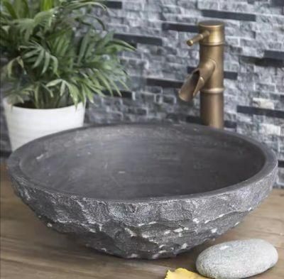 Limestone Vessel Sink Bowl Basin for Bathroom/Kitchen/Washroom/Restroom/Toilet