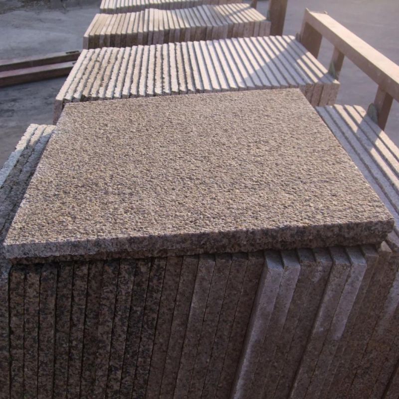 China Cheap Hot Sale Outdoor Stone Staircase Steps Risers Rusty G682 Floor Polish Outdoor Granite Stairs
