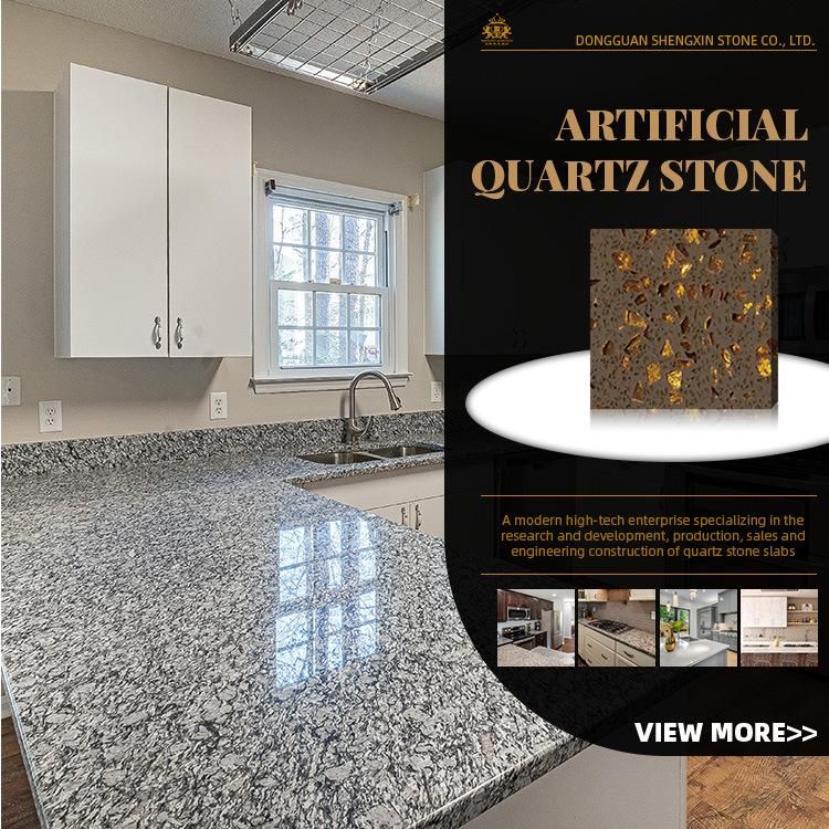 Carrara Fish Maw White Quartz Plate Is Cheap and of High Quality (leather grain surface)