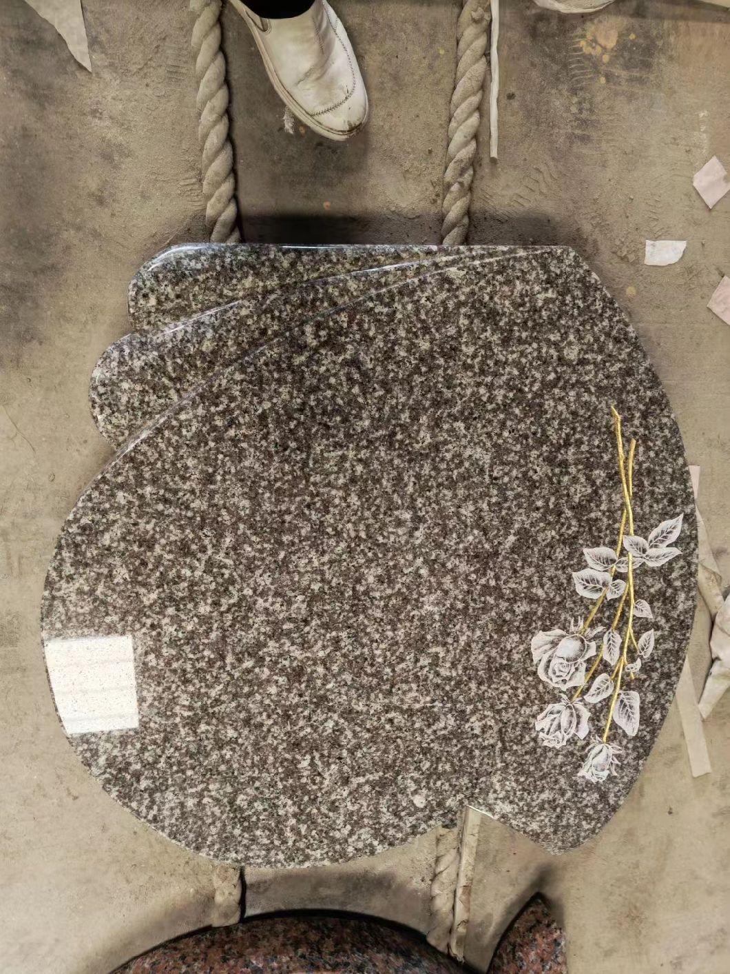 European Style Granite/Marble Tombstone with Custom Design