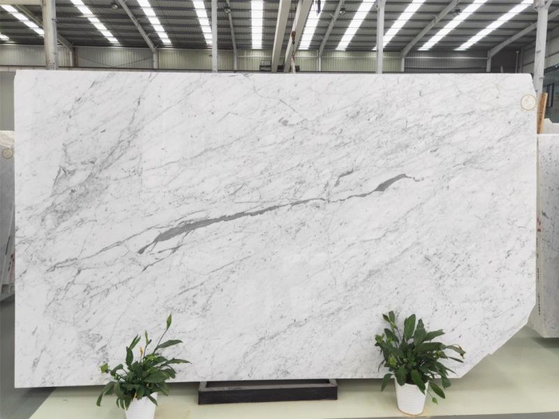 Snow White Stone Marble for Flooring Tiles Slabs Countertops/Worktops/Vanitytops