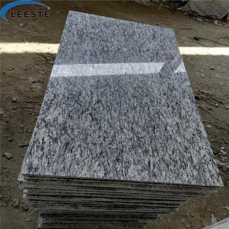 Sea Wave Flower Granite Chinese Natural Grey Granite Polished Cut-to-Size Flooring Tiles