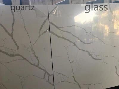 New Innovate Product Quartz Look Glass Slab for Countertop, Table Top
