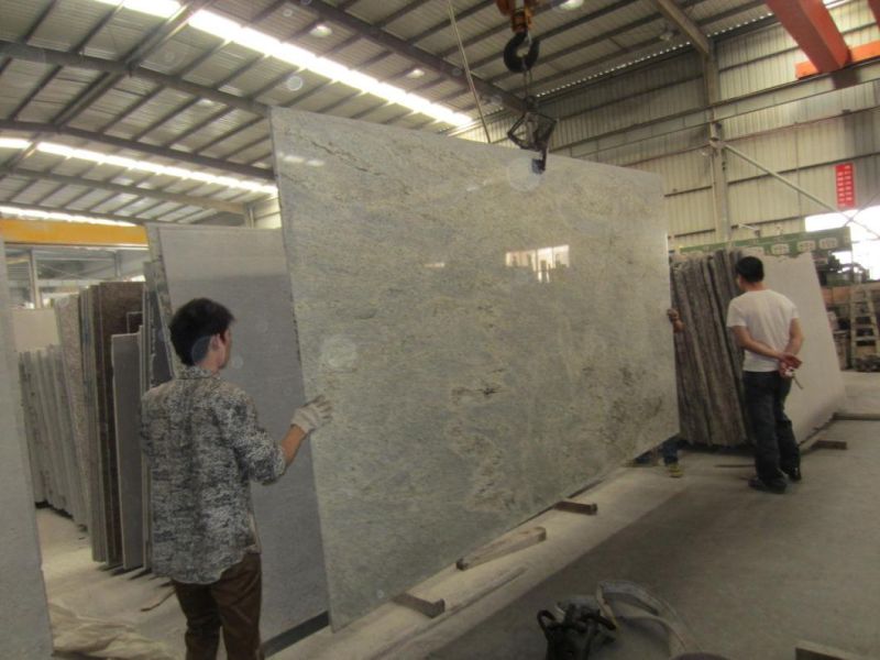 High Polished Kashmir White Granite Big Slabs