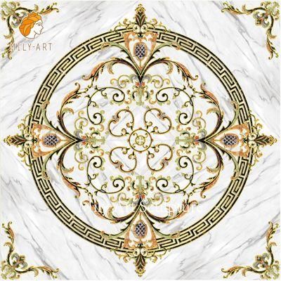 Decorative Stone Modern Marble Waterjet Tiles Medallions Floor