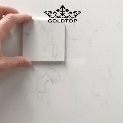 China Supplier Artificial Polished/Honed Solid Surface White/Black/Grey Calacatta Alasky Quartz Slab for Kitchen/Bathroom Slab/Tile/Worktop