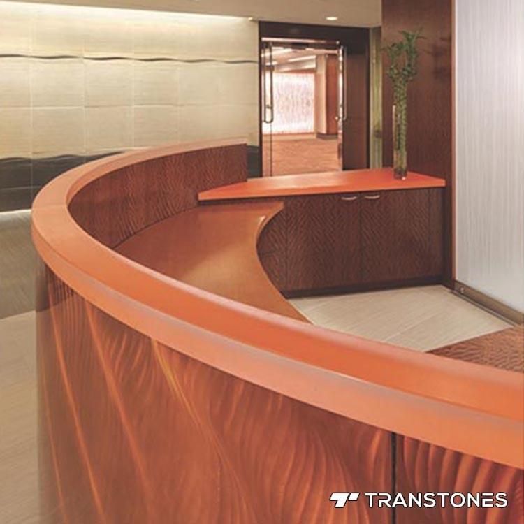 Fire-Proof Translucent Renewable Matte Acrylic Table Top