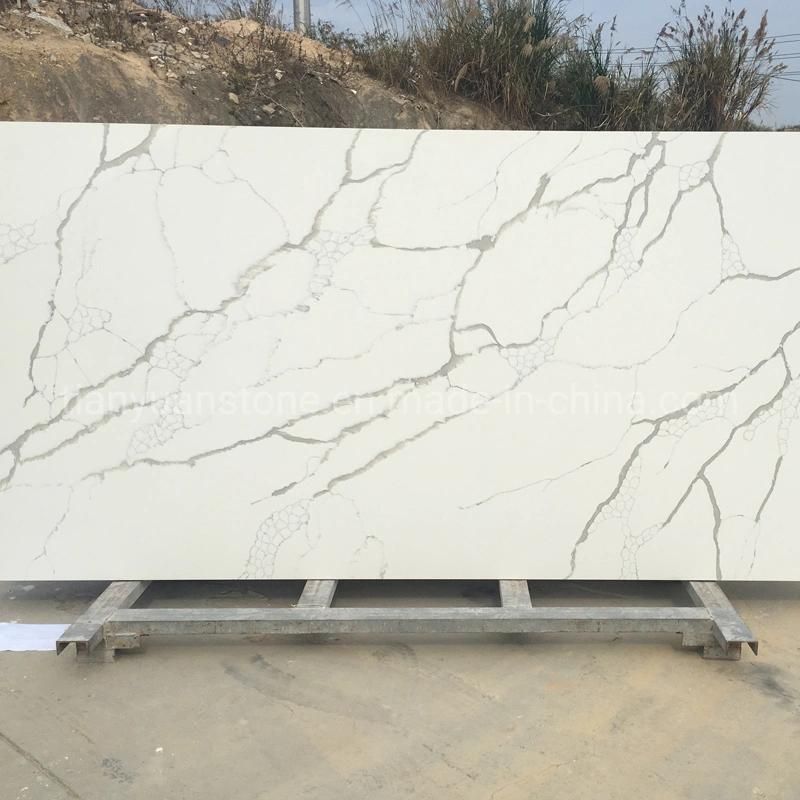 Marble Color Quartz Stone Slab for Ktichen Countertop