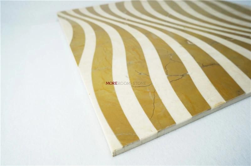 Moreroom Stone Lobby Water Jet 3D Effect Natural Stone Marble for Floor and Wall