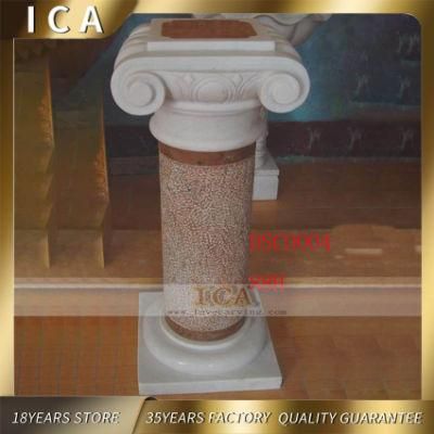 Classical Stone Pillar Mix Color Marble Column
