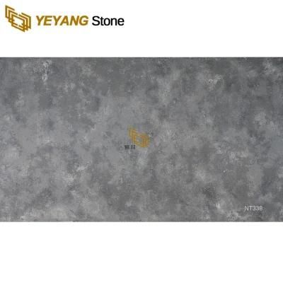 Building Material Grey Quartz Countertop Slab for Kitchen/Bathroom/Bar/Hotel/Hospital
