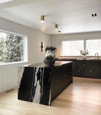 Natural Panda Black White Marble Slab for Luxury Decoration