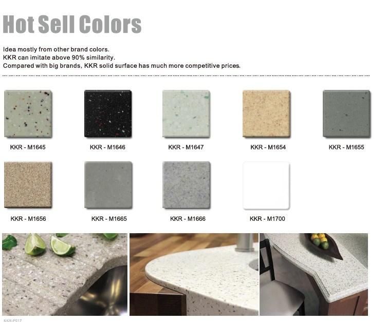 Modern Solid Surface Slab Kitchen Stone Bench Tops