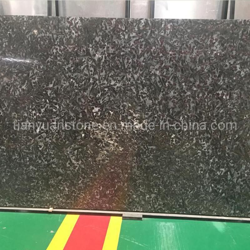 Italy Black Night Rose Granite Wall Stone Tile