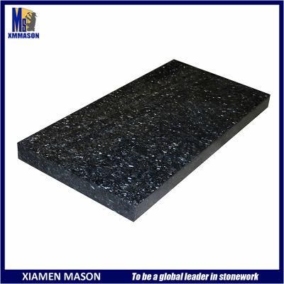 Canadian Style Blue Pearl Granite Flush Headstone for Grave