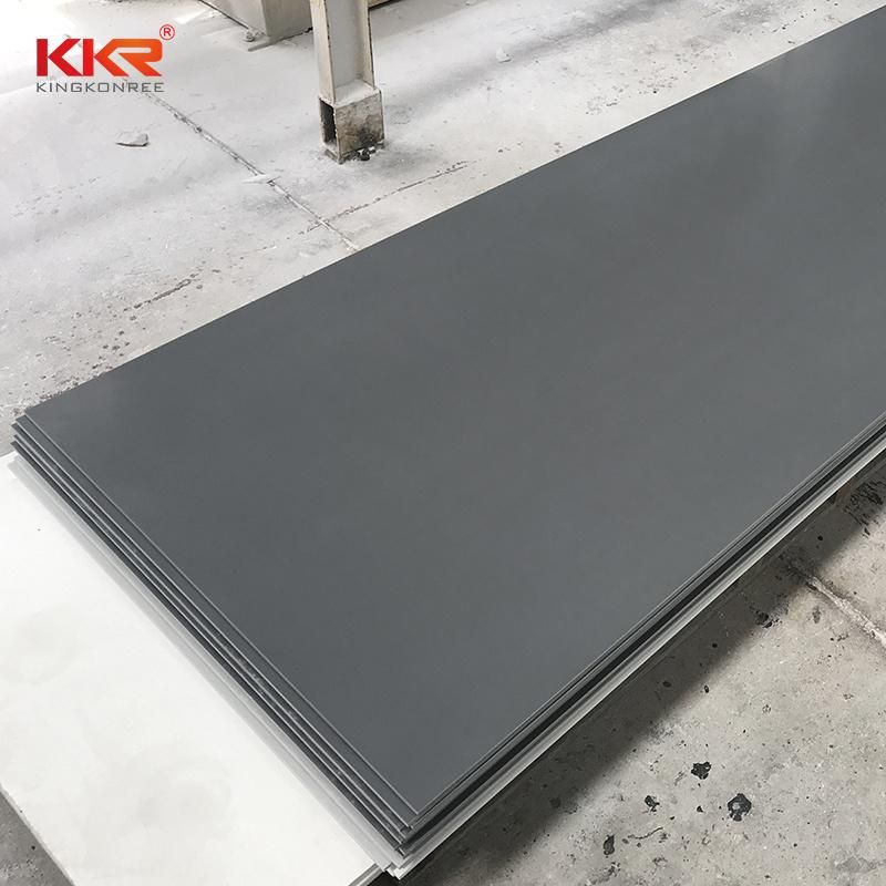 Wholesale Dark Grey Color Bathroom Stone Solid Surface Panels