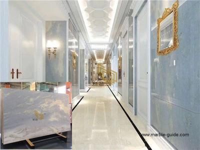 Natural Blue Vein White Stone Marble for Floor Tile/Bath Top/Wall Cladding/Baluster/Table