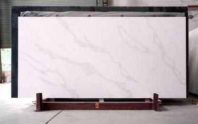 Calacatta Polished Surfaces Quartz Stone Slab with NSF SGS Certification for Counter-Top