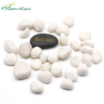 White Stone High Polished White Pebbles Fit for Paving/High Polished Withe Stone for Park/Decoration Withe Stone