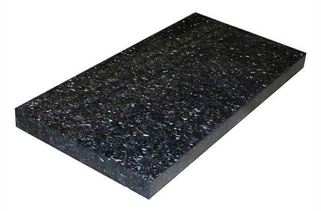 Canadian Style Blue Pearl Granite Flush Headstone for Grave