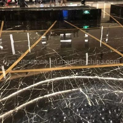 China Polished Antique Fantasia Golden Brown Marble with White Veins