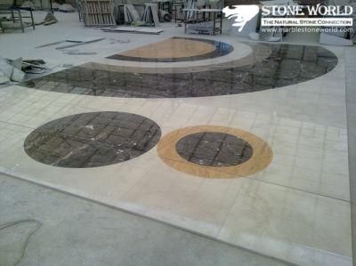 Natural Marble Floor Medallion/Marble Waterjet/Marble Pattern