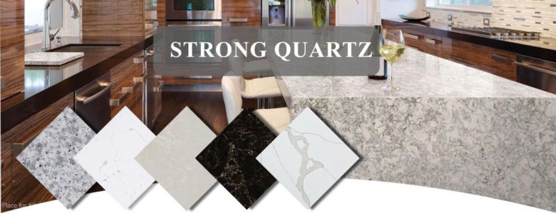 Engineered Stone Kitchen Countertop Calacatta White Marble Quartz Stone Slab