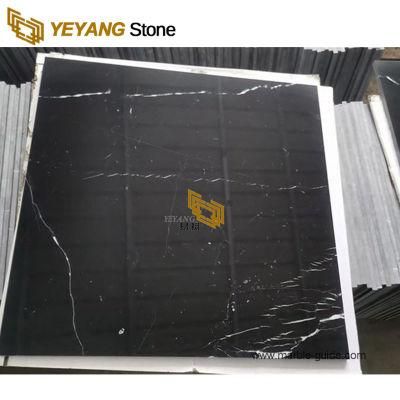 Natural Black Nero Marquina Marble Tiles for Building/Villa/Carpet/Wall/Flooring Marble Supplier