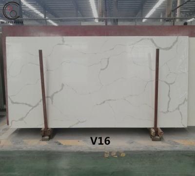 New Design V16 Artificial Quartz Stone Slab Used for Countertops