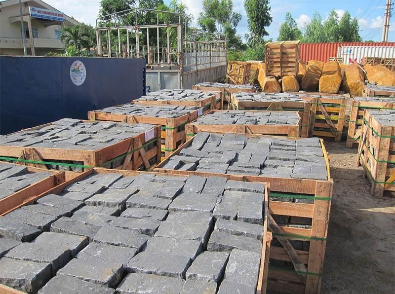 Natural G654/603/682 Grey/Black/Red/Yellow Gardenwalkway Cubes Granite Paving for Garden/Park/Driveway Cobblestone/Outdoor Garden/ Outdoor Paving