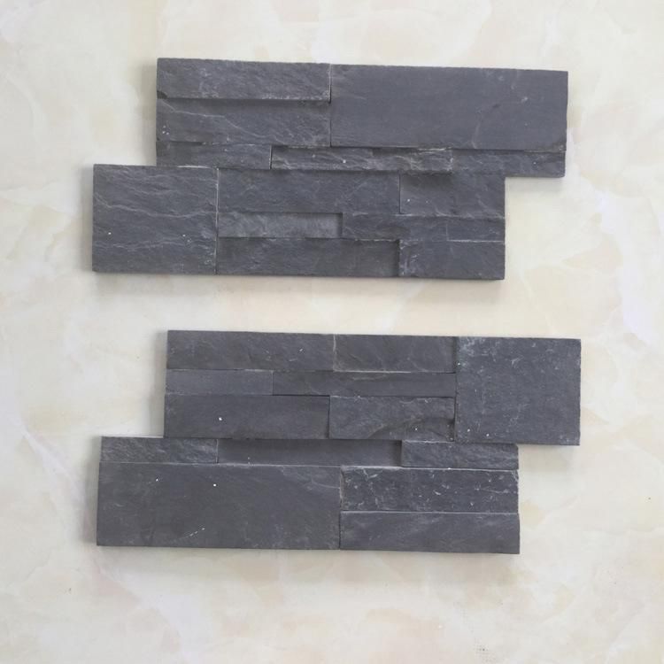 18X35 Black Slate Panel Cladding Stone