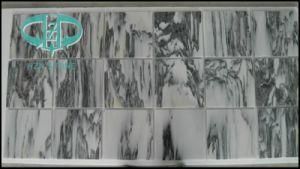 Black Forest Marble with Antique Black Wooden Marble Tiles