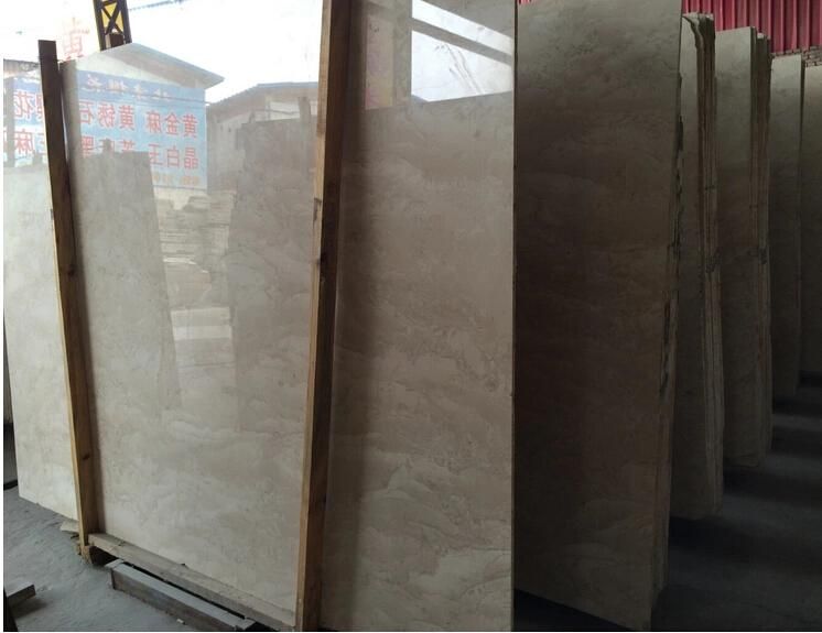Popular Natural Oman Beige Marble Slab and Tile for Hotel Wall Floor Decorate