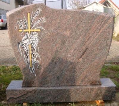 American Angel Carved Monument / Headstone with Antique Finished
