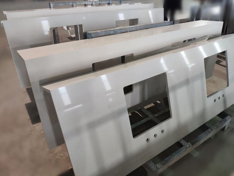 Quartz Stone Countertop for Table/Kitchen/Island Surface Pure White Quartz Factory