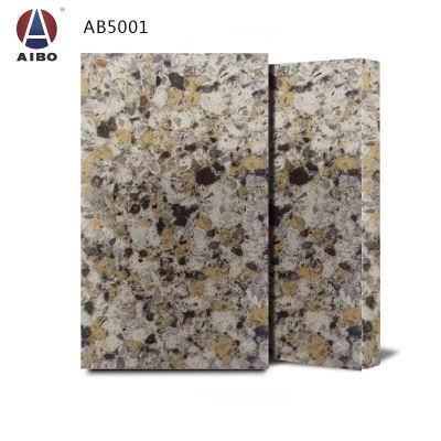 Impact Resistant 20mm Colorful Engineered Quartz Stone